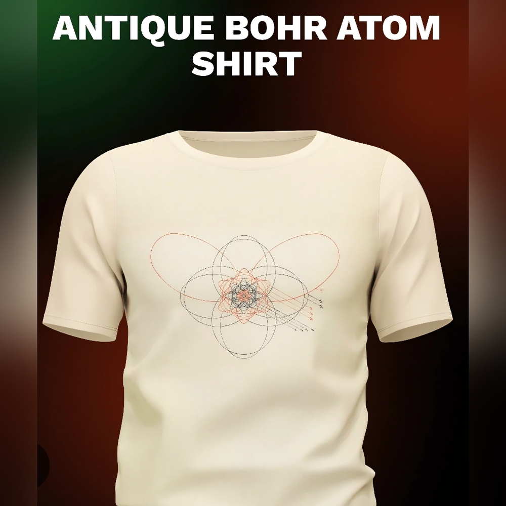 NEW The Curiosity Box Antique Bohr Atom Tee